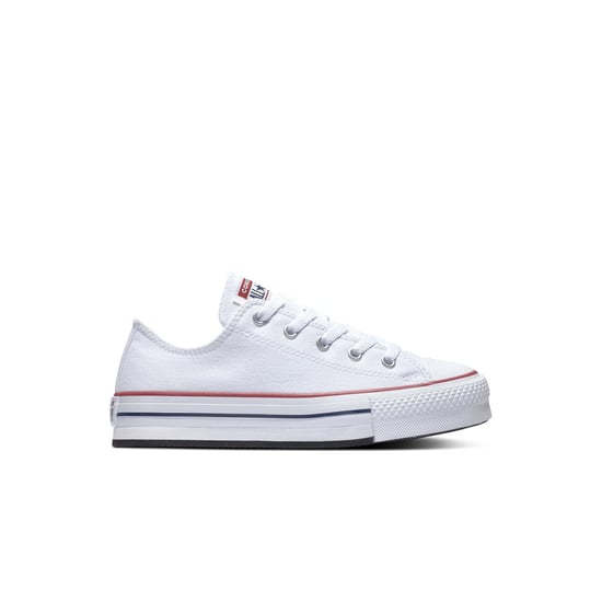 KINDER MODE SCHUHE CHUCK TAYLOR ALL STAR EVA LIFT LEINWAND PLATTFORM WEISS - Image 1