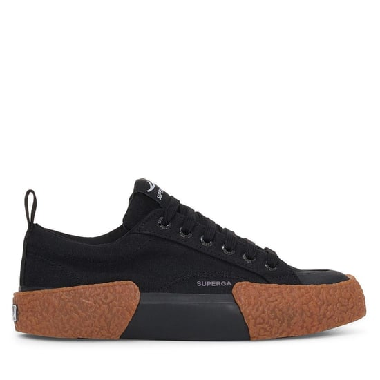 Superga Unisex Adult 2660 Stripe Big Bumpers Trainers (Black/Gum)