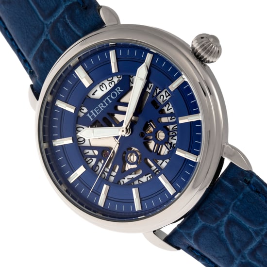 Heritor Automatikuhr Mattias mit Lederarmband und Datum - Image 3