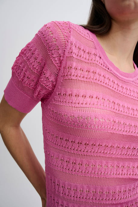 ICHI gestricktes Top IHMARINDA rosa - Image 3