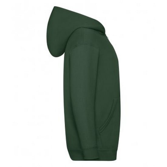 Fruit of the Loom - Sweatshirt, mit Kapuze für Kinder (Flaschengrün) - Image 5