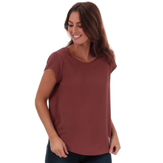 Women's Only Vic Short Sleeve Top in Dusky Pink