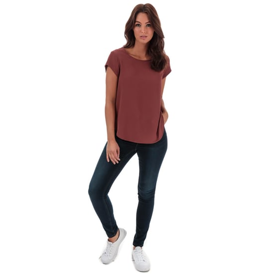 Women's Only Vic Short Sleeve Top in Dusky Pink