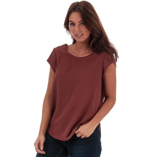 Women's Only Vic Short Sleeve Top in Dusky Pink