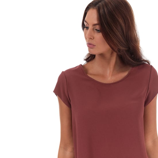 Women's Only Vic Short Sleeve Top in Dusky Pink