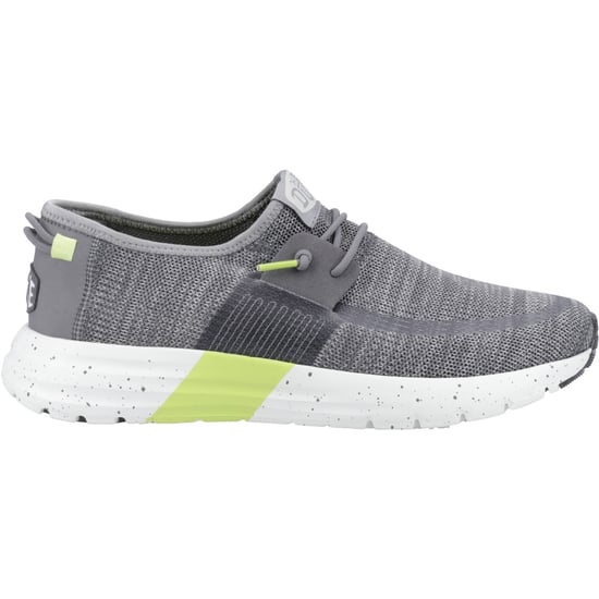 HEYDUDE Sirocco Sport Mode Nylon Herren Heather Grey/Charcoal Turnschuhe - Image 5