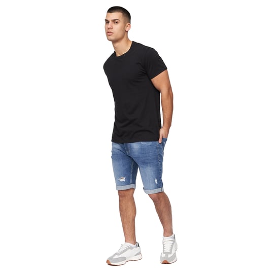 Crosshatch - "Riptrey Abraised" Shorts für Herren (Mittlere Waschung) - Image 5