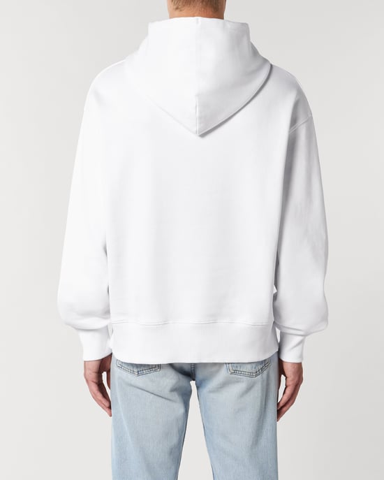 Karma Unisex Relaxed Hoodie in White