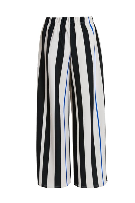 Petite White Stripe Trouser