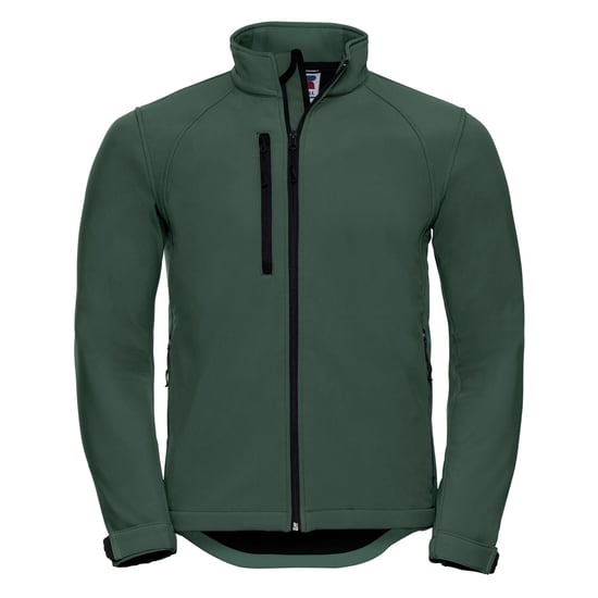 Russell Mens Water Resistant & Windproof Softshell Jacket (Bottle Green) - Image 1