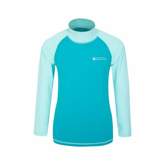 Mountain Warehouse Childrens/Kids Long-Sleeved Rash Top (Teal)