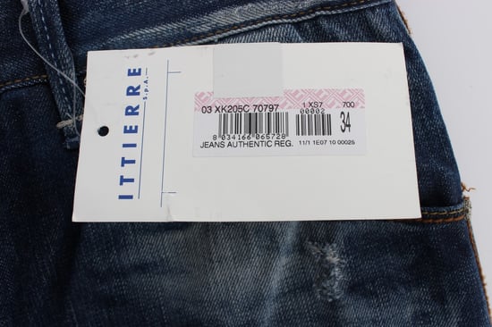 Acht Men's Blue Wash Cotton Denim Regular Fit Jeans