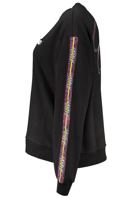 Cavalli Class Schwarzes Baumwolle Damenpullover - Image 3