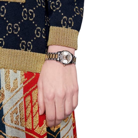Gucci YA126596 Gold Plated Mystic Two-Tone Ladies Watch