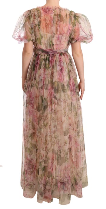 Dolce & Gabbana Floral Print Langärmeliges Maxikleid - Image 3