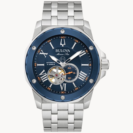 Bulova Marine Star Herren Silberuhr 98A302 - Image 1