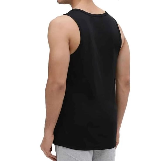Nike Gestickter Swoosh Herren-Westen-Tank in Schwarz - Image 2