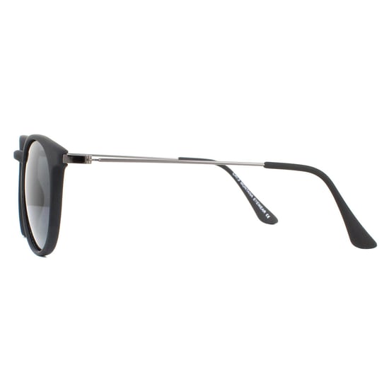 Lunettes De Soleil Montana MP33 Noir Rubbertouch Noir Smoke Polarisé - Image 3