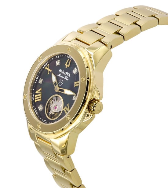 Bulova Marine Star Damen Gold Uhr 97P171 - Image 3