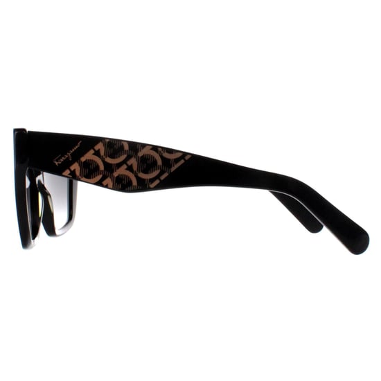 Salvatore Ferragamo Cat Eye Womens Black Grey Gradient SF1081SE