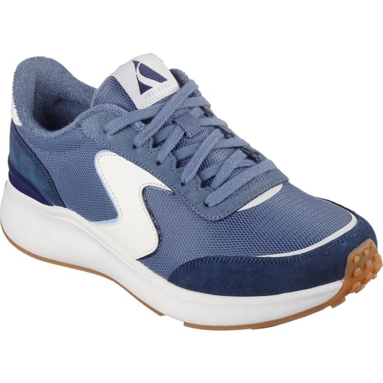 Skechers BLVD Retro Runner Leder Damen Sneaker in Marineblau - Image 1