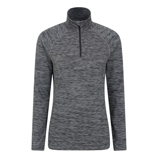 Mountain Warehouse - "Bend & Stretch" Midlayer mit halbem Reißverschluss für Damen (Schwarz) - Image 1