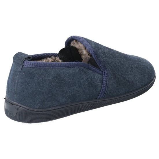 Hush Puppies Herren Arnold Slip On Leder Pantoffel (Marine) - Image 4