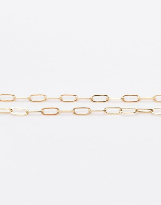 Topshop 14k gold plated M initial pandant necklace