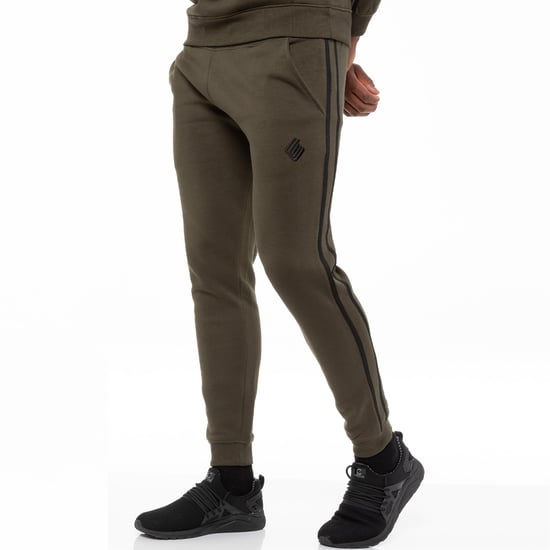 Herren Khaki Trainingsanzug Jogger| Enzo Designer Menswear - Image 1