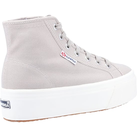 Superga 2708 HI Top Cotton Women's Grau Colomba/Weiß Avorio Stiefel - Image 2