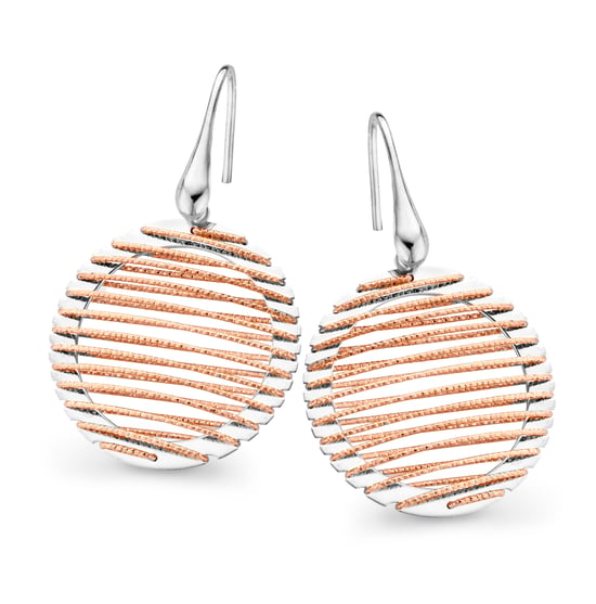 Orphelia 'Zelia' Damen 925 Sterling Silber Tropfohrringe - Silber/Rosé ZO-7180 - Image 1