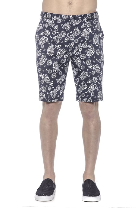 PT Torino Herren Blaue Baumwollshorts - Image 1