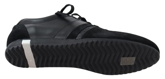 Dolce & Gabbana Herren Schwarze Logo Leder Freizeit Sneaker Schuhe - Image 3