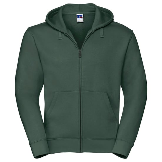 Russell - "Authentic" Hoodie mit durchgehendem Reißverschluss für Herren (Flaschengrün) - Image 1