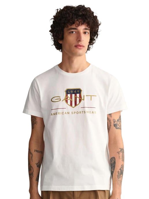 Gant | Herren T-Shirt mit Rundhalsausschnitt Archive Shield - Image 1