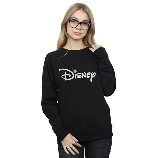 Disney Womens/Ladies Mickey Mouse Logo Head Sweatshirt (Black)