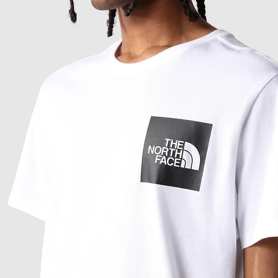 The North Face Men's Short Sleeve Fine T-Shirt, White/Black