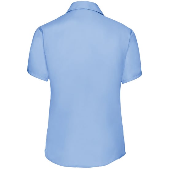 Russell Collection - Bügelfreie kurzärmelige Bluse - Damen (Hellblau) - Image 2