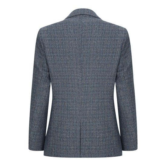 Boys 3 Piece Blue Tweed Check Vintage Retro Suit