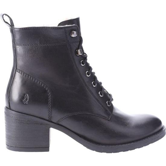 Hush Puppies Harriet Leder Damen Schwarz Stiefel - Image 4