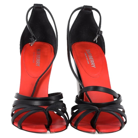 Burberry Hove Chunky Heel Flip-Flops aus schwarzem Rindsleder - Image 2