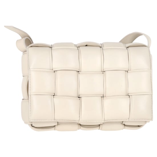 Bottega Veneta Gepolsterte Kassette Tasche aus weißem Lammleder - Image 1