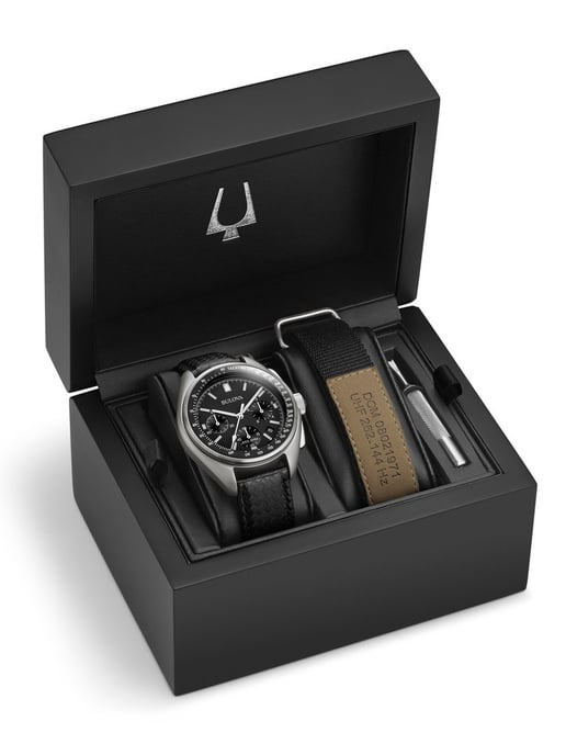 Bulova Lunar Pilot Schwarz Herren Armbanduhr 96B251 - Image 6