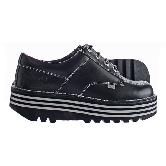Kickers Kick Lo Ragged Womens Black Boots