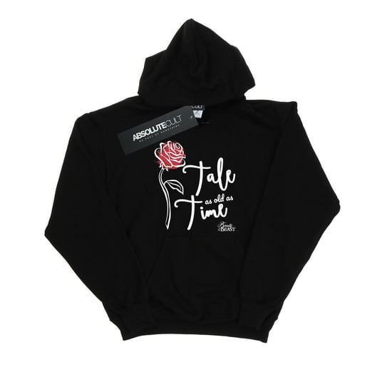 Disney Womens/Ladies Tale As Old As Time Rose Hoodie (Black)