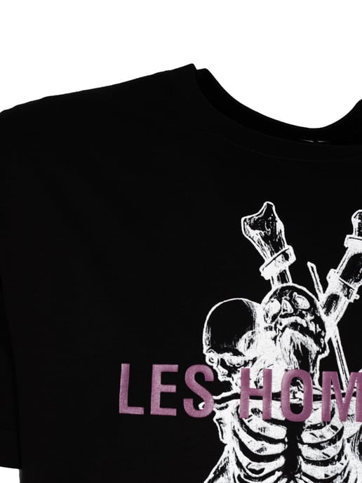 Les Hommes T-Shirt Skeleton Men's Black