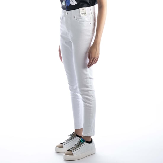 Jeans Levis 721 Hochgeschlossener Skinny Western Weiß - Image 2