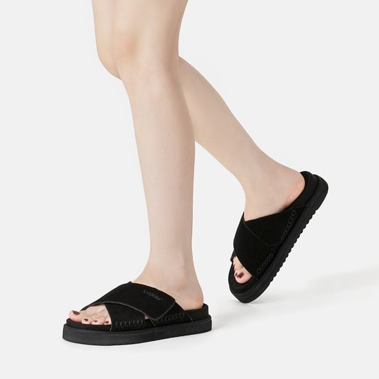 EVER AU Damen Leder Sandalen - Rose - Image 2