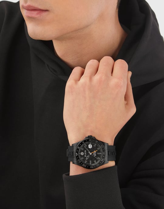 Philipp Plein Gmt-i  Challenger Men's Black Watch PWYBA1023