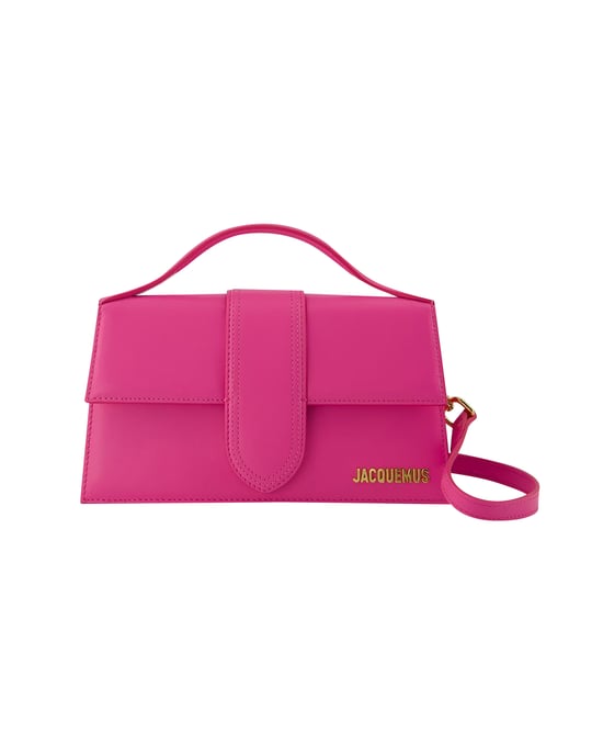 Le Grand Bambino Tasche - Jacquemus - Leder - Neon Pink - Image 1